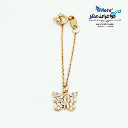 Gold Watch Pendant - Butterfly Scheme-MW0076